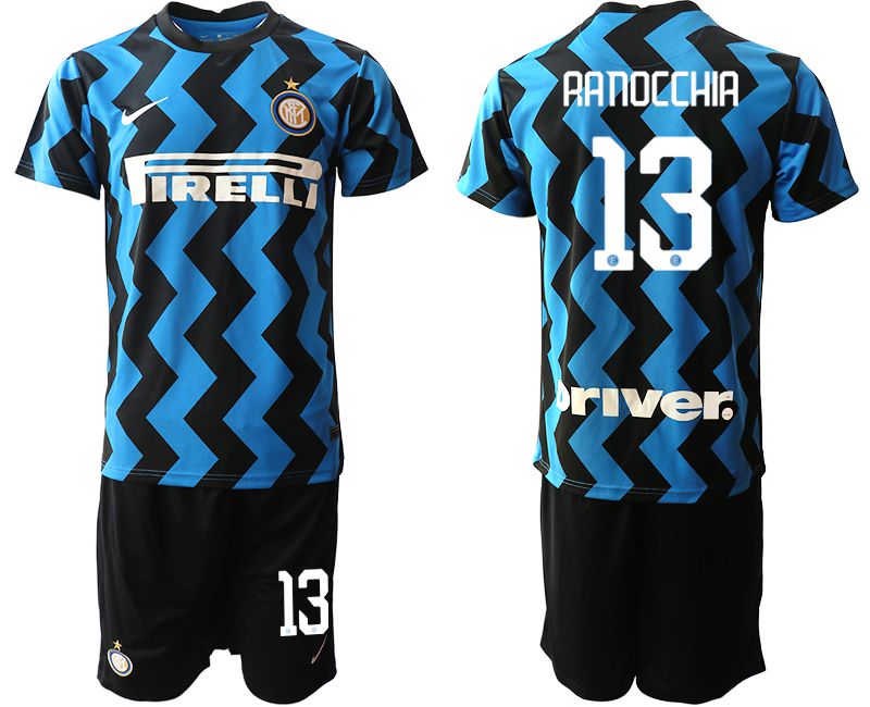 Men 2020-2021 club Inter milan home #13 blue Soccer Jerseys